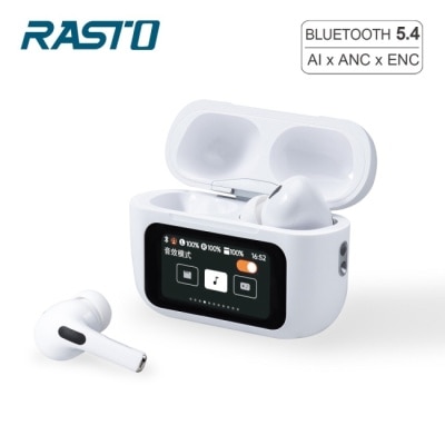 RASTO RASTO RS70 AI智能全觸控螢幕ANC+ENC主動降噪藍牙5.4耳機
