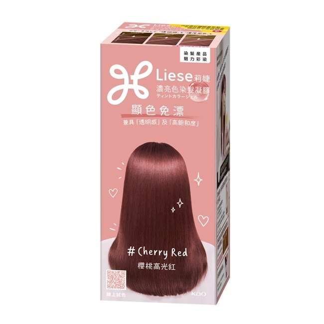 莉婕 濃亮色染髮凝膠 櫻桃高光紅