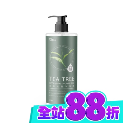 GREEN 綠的 綠的水感抗菌沐浴露 茶樹1000ML image