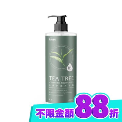 GREEN 綠的 綠的水感抗菌沐浴露 茶樹1000ML image