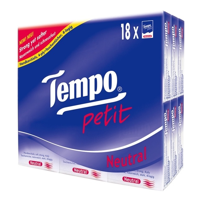 Tempo 4層迷你紙手帕7抽18包