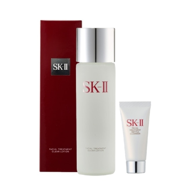 SKII 【SK-II】亮採化妝水230ml+全效活膚潔面乳20g 公司貨