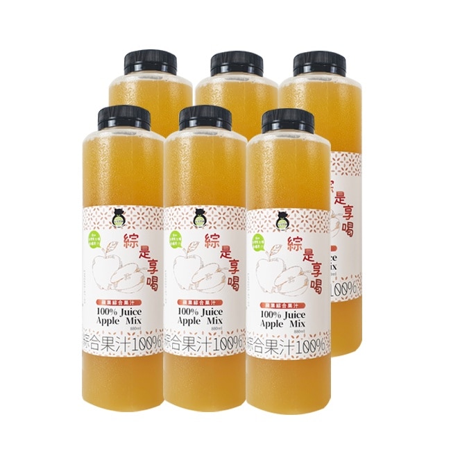 台灣好田綜是享喝100蘋果綜合果汁(6入)
