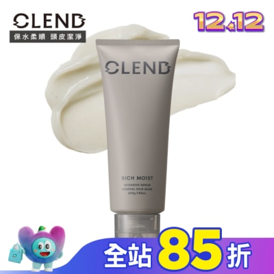 CLEND CLEND Rich礦泥深層修護髮膜 200g