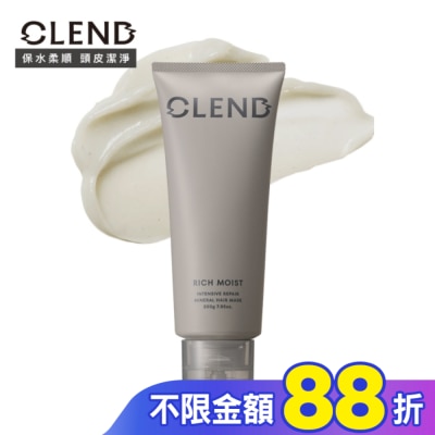 CLEND CLEND Rich礦泥深層修護髮膜 200g