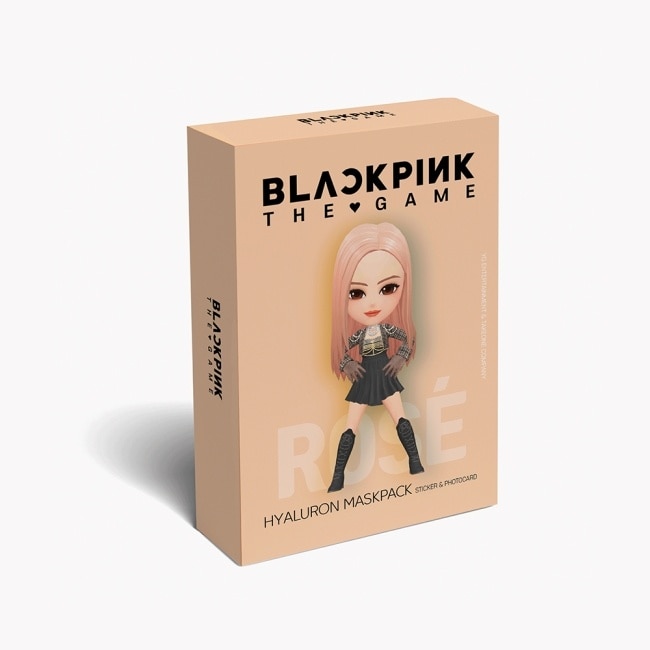 BLACKPINK THE GAME ROSE 玻尿酸保濕面膜(7片)