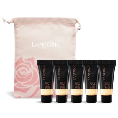 LANCOME蘭蔻 LANCOME 蘭蔻 零粉感超持久粉底 SPF48/PA++(5mlX5)#PO-01送束口袋-專櫃公司貨