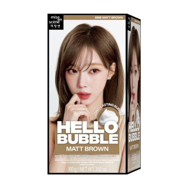 魅尚萱HELLOBUBBLE泡沫染髮劑 8MB優雅茶棕