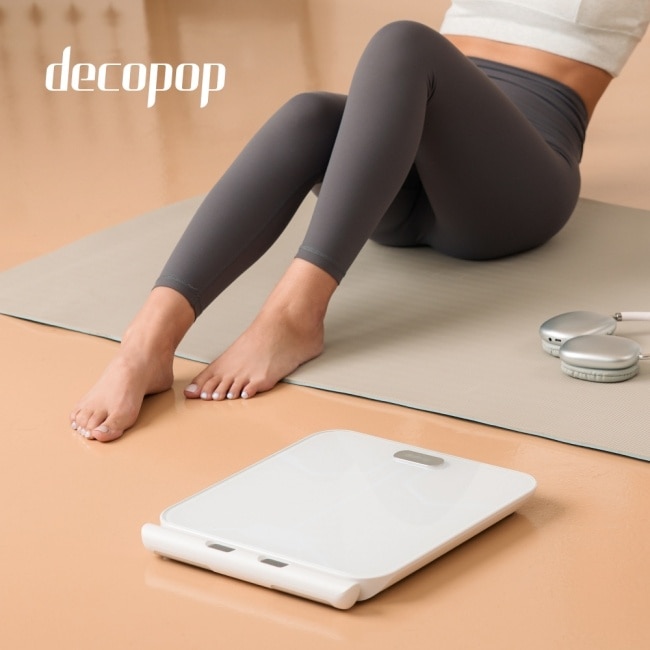 【decopop】家用八電極藍牙體脂計PLUS DP-263-WT