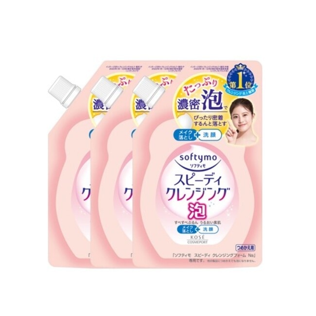 KOSE 絲芙蒂 泡沫瞬淨卸粧洗顏慕絲補充包170ml(3入組) 10/15-10/19 暫停出貨 image