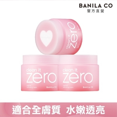 BANILA CO 【BANILA CO】ZERO零感肌瞬淨卸妝霜 經典心動限定款 180ml-三入
