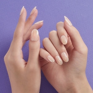 Dashing Diva/M 薄型經典美甲片-金色雨滴-30片