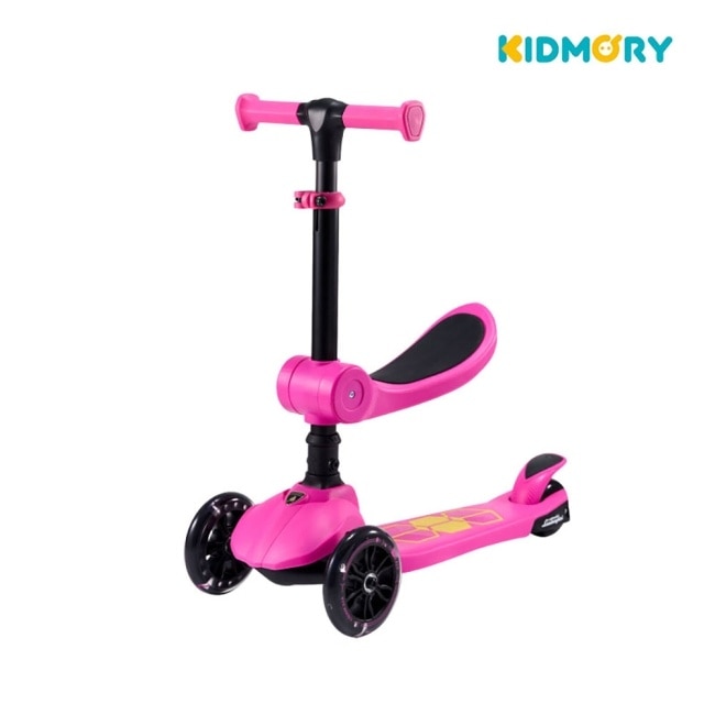 【KIDMORY】藍寶堅尼二合一炫光滑板-亮彩粉 KM-616-PK