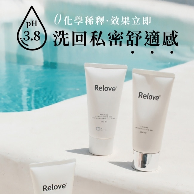 Relove旅行女性私護組(私密潔淨凝露30ml+蛋白酵素手洗精80ml)