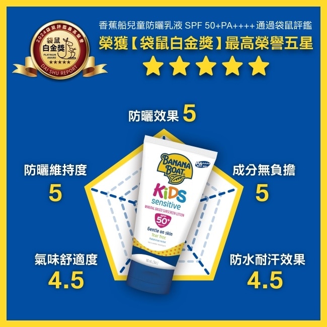 香蕉船淨護系列兒童防曬乳液SPF50 90ml