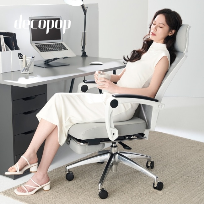 【decopop】Fit Body記憶人體工學椅 DP-254-WT