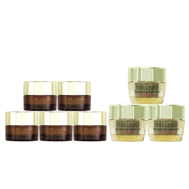 ESTEE LAUDER 雅詩蘭黛 Estee Lauder特潤全能修護亮眼霜5mlx5+年輕無敵膠原霜15mlx3