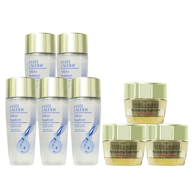 Estee Lauder微分子肌底原生露30mlx5+年輕無敵膠原霜15mlx3