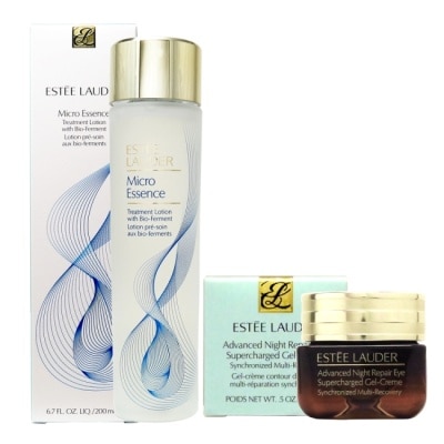 ESTEE LAUDER 雅詩蘭黛 Estee Lauder微分子肌底原生露200ml+特潤全能亮眼霜15ml(航空版)