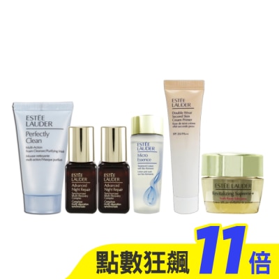 ESTEE LAUDER 雅詩蘭黛 雅詩蘭黛 細緻煥采潔面乳30ml+原生露30+特潤7x2+膠霜15+乖15