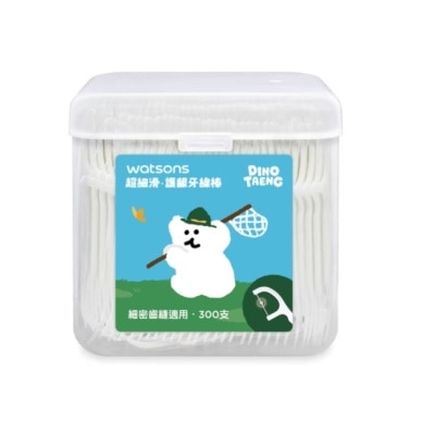 Watsons 屈臣氏 屈臣氏超細滑護齦牙線棒300支-藍(呆萌町聯名版)
