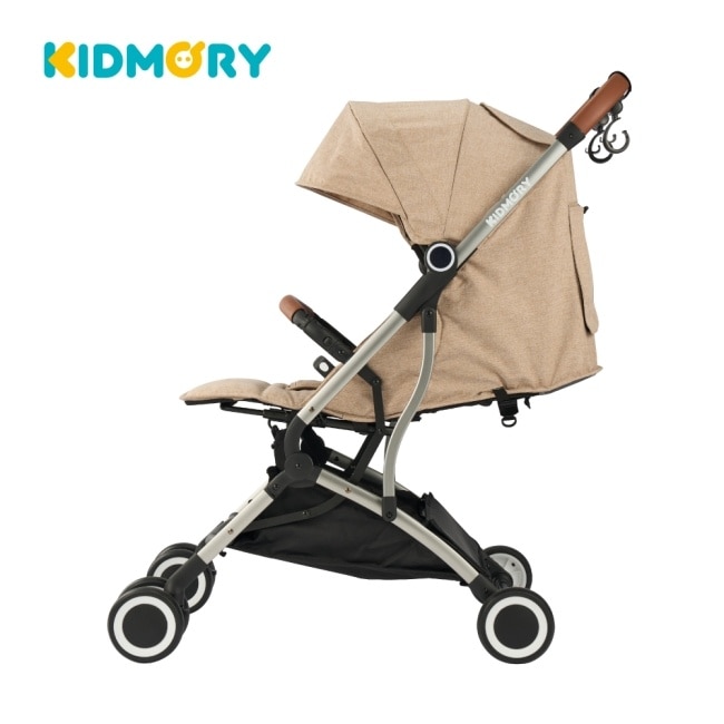 【KIDMORY】輕量秒收嬰兒推車-摩卡杏 KM-688-BG