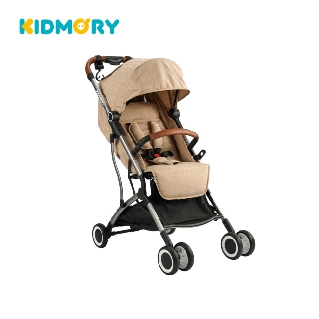 【KIDMORY】輕量秒收嬰兒推車-摩卡杏 KM-688-BG