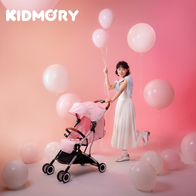 【KIDMORY】輕量秒收嬰兒推車-寶寶粉 KM-688-PK