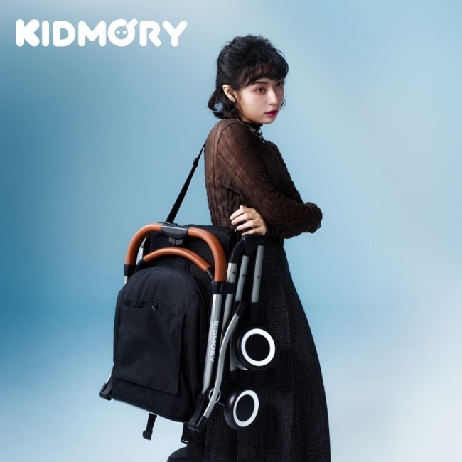 【KIDMORY】輕量秒收嬰兒推車-極致黑 KM-688-BK