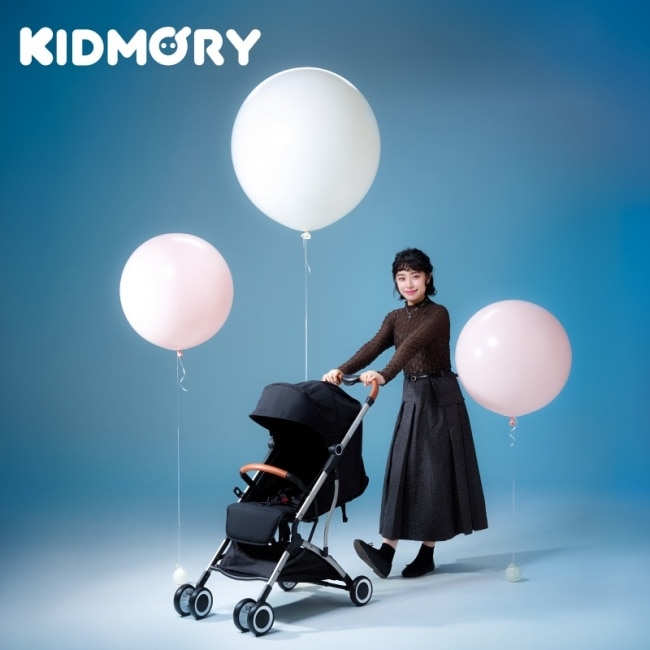 【KIDMORY】輕量秒收嬰兒推車-極致黑 KM-688-BK