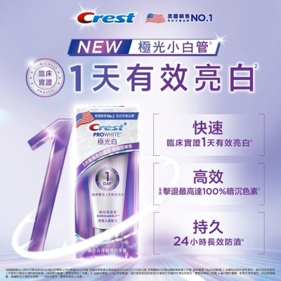 美國 CREST Crest PROWHITE 極光白深層亮白牙膏90G