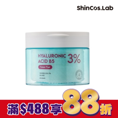 SHINCOSLAB 韓國ShinCos.Lab醫美級玻尿酸B5保濕爽膚棉60片