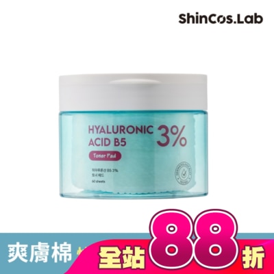 SHINCOSLAB - 韓國ShinCos.Lab醫美級玻尿酸B5保濕爽膚棉60片