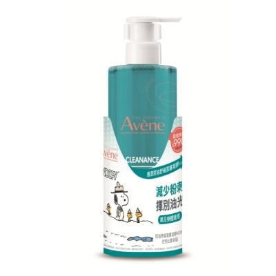 Avene 雅漾 雅漾控油舒緩潔膚凝膠400MLx史努比聯名組(雅漾控油舒緩潔膚凝膠400ml+SNOOPY洗漱墊)