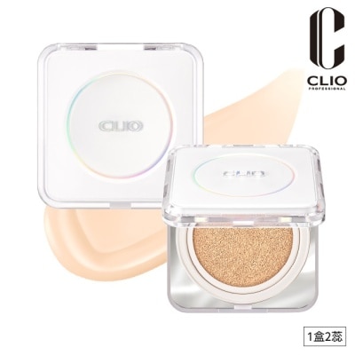 CLIO 珂莉奧 珂莉奧 羽緻無限緞光氣墊粉餅 SPF50+ PA+++ (19N白皙色)-15g*2