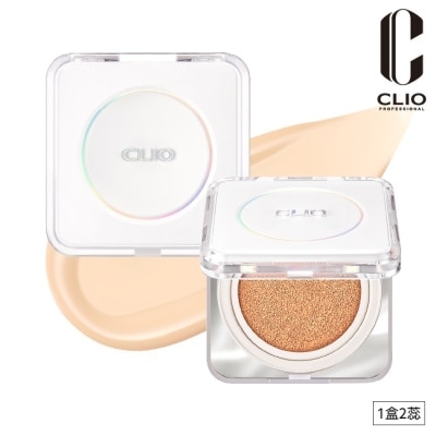 CLIO 珂莉奧 珂莉奧 羽緻無限緞光氣墊粉餅 SPF50+ PA+++ (21N明亮色)-15g*2
