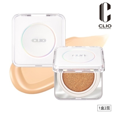 CLIO 珂莉奧 珂莉奧 羽緻無限緞光氣墊粉餅 SPF50+ PA+++ (23N自然色)-15g*2
