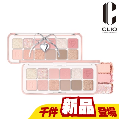 CLIO 珂莉奧 - 珂莉奧 玩色百搭空氣眼影盤 11潮玩橘貓-璀璨萌貓版-0.6g*12