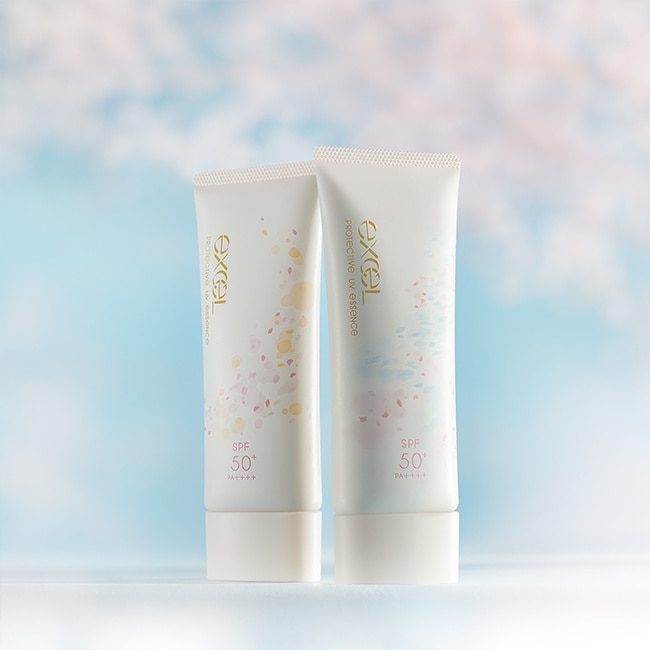 EXCEL炫采UV高效防曬水凝乳/櫻花&佛手柑香60g(限定)