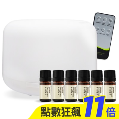 OPRETTY O’Pretty 歐沛媞 擴香霧化水氧機+天然草本精油-佛手柑(5mlX6)