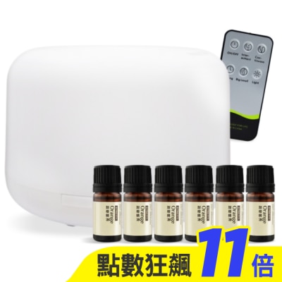 OPRETTY O’Pretty 歐沛媞 擴香霧化水氧機+天然草本精油-甜橙(5mlX6)