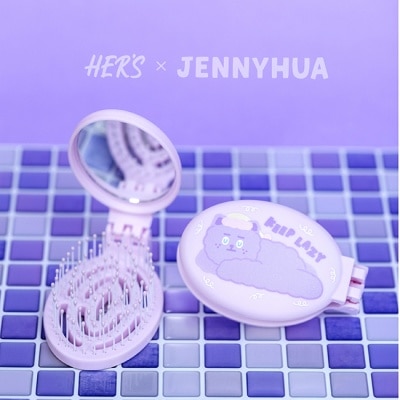 HERS HER’S x 煎妮花 雪莉熊隨身鏡梳1入