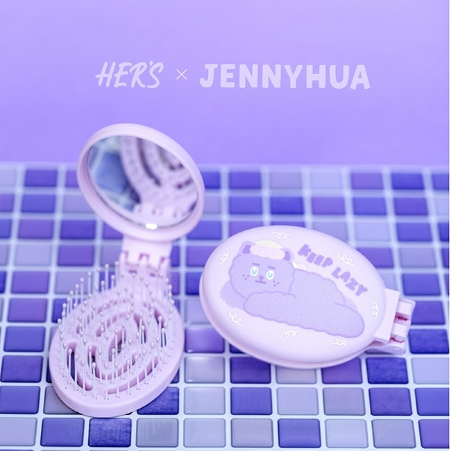 HER’S x 煎妮花 雪莉熊隨身鏡梳1入