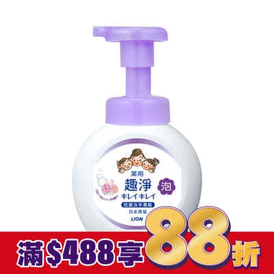 LION 獅王 日本獅王趣淨抗菌洗手慕斯250ml花香