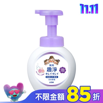 LION 獅王 日本獅王趣淨抗菌洗手慕斯250ml花香