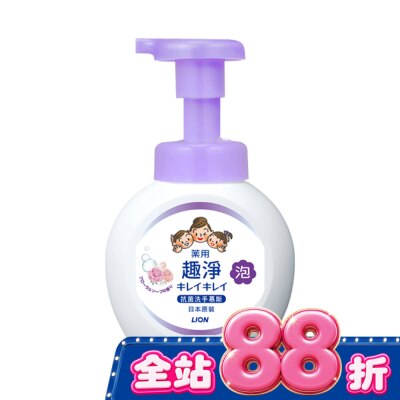 LION 獅王 日本獅王趣淨抗菌洗手慕斯250ml花香 image