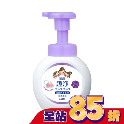 LION 獅王 日本獅王趣淨抗菌洗手慕斯250ml花香