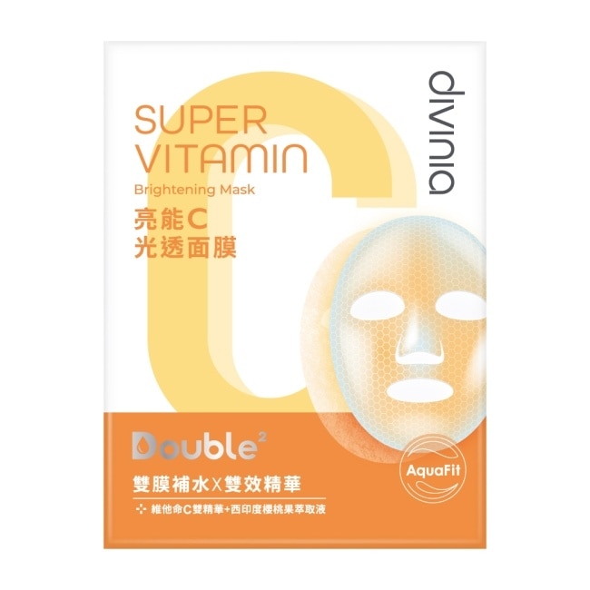Divinia亮能C光透面膜/5入-箱購