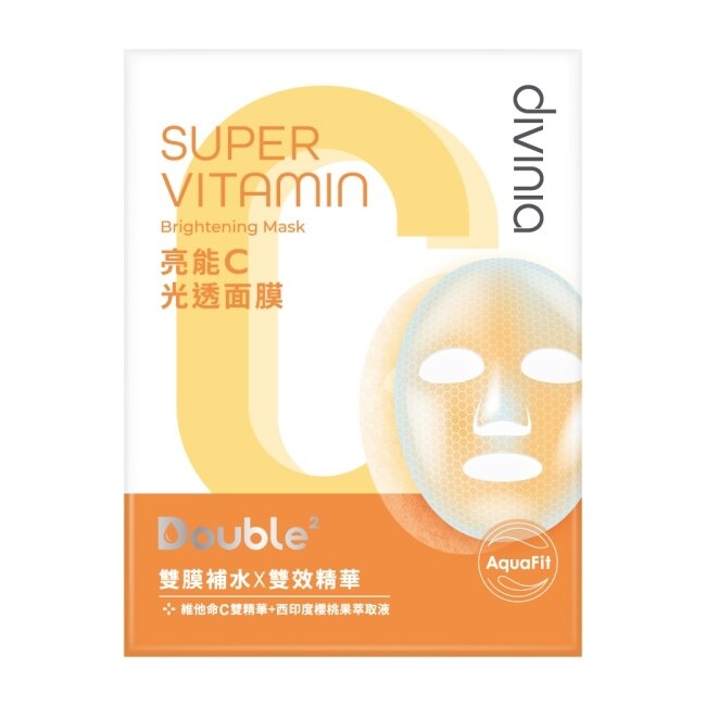 Divinia亮能C光透面膜/5入-箱購
