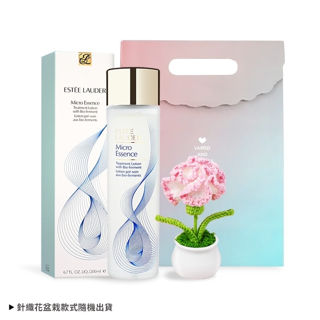 ESTEE LAUDER 雅詩蘭黛 微分子肌底原生露(200ml)-新版+手作針織康乃馨附禮袋-公司貨